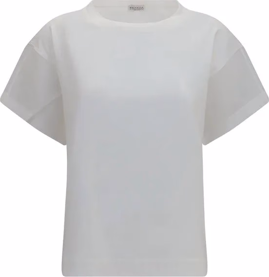 Brunello Cucinelli White Cotton T-Shirt