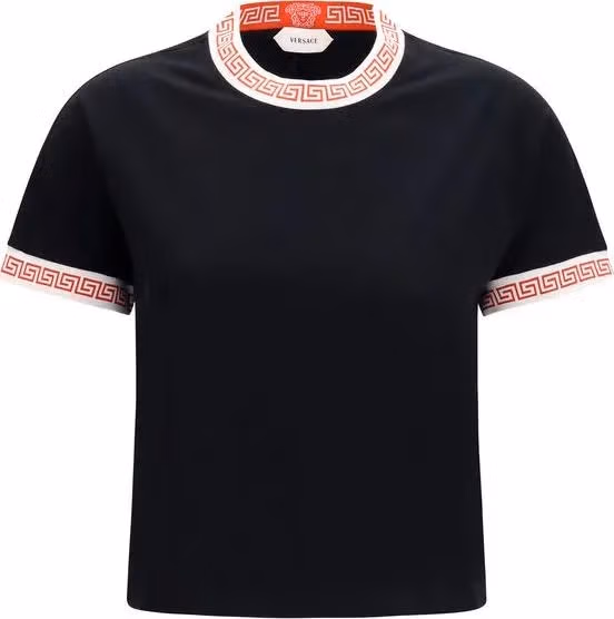 Versace Black Cotton T-Shirt