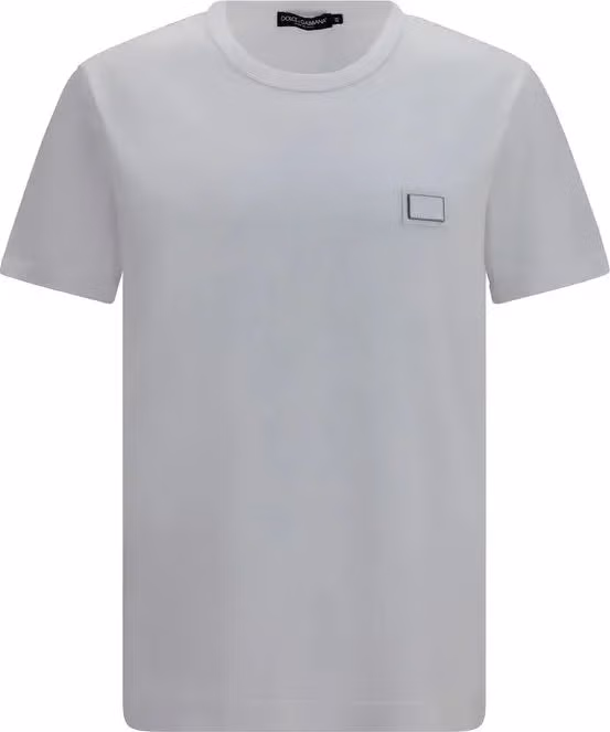 Dolce & Gabbana White Cotton T-Shirt