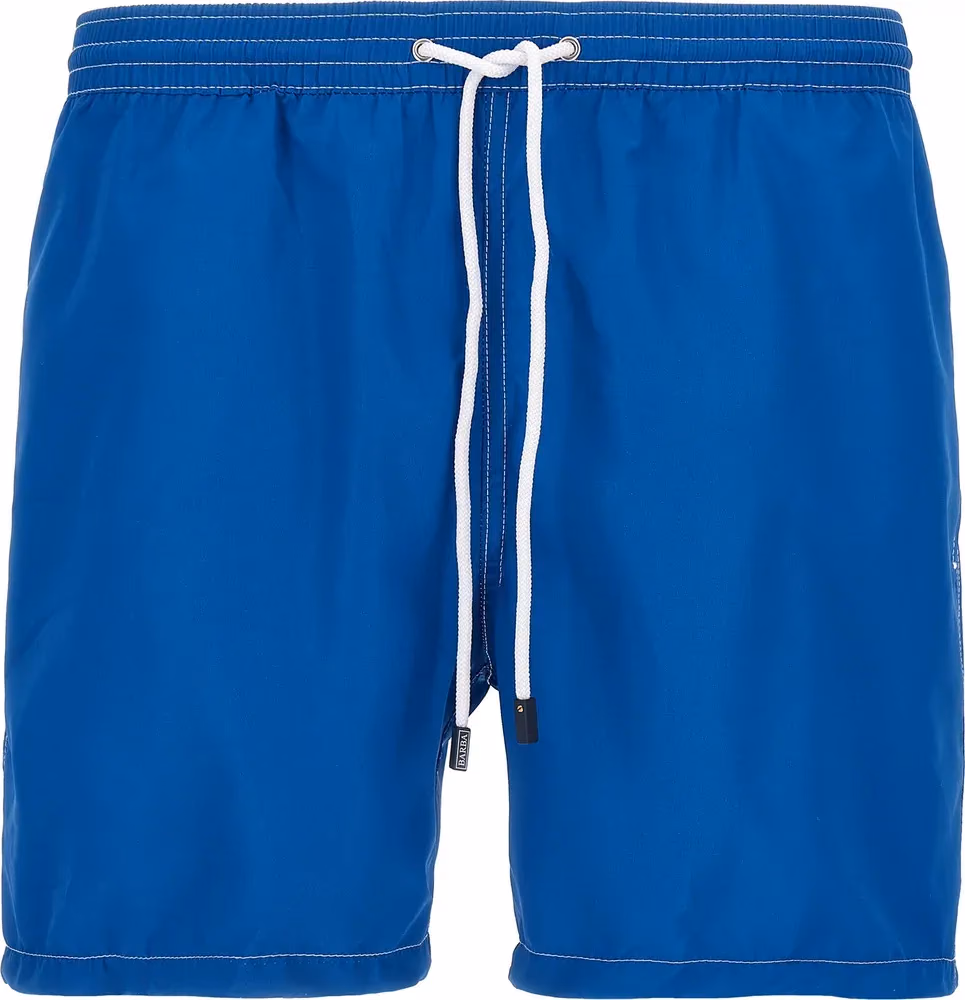 Barba Napoli Blue Polyester Swim Shorts