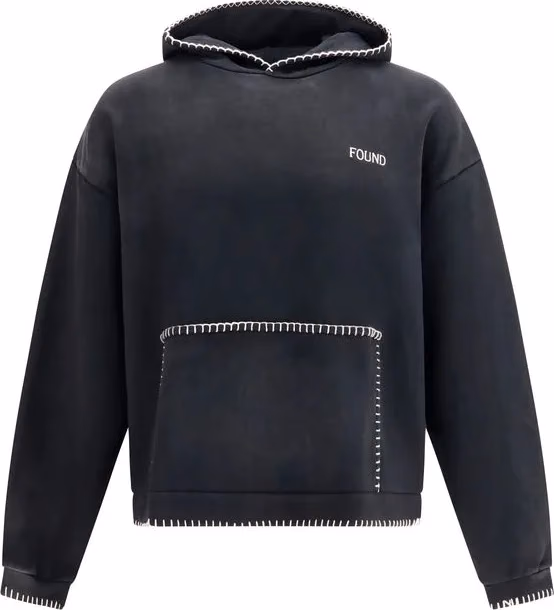 FOUND Black Cotton Sweatshirt