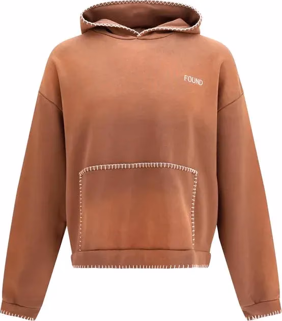 FOUND Brown Cotton Sweatshirt
