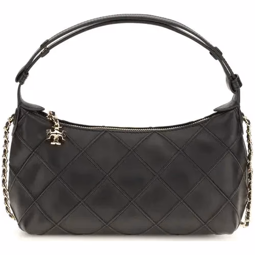 Tory Burch Black Lamb Ovis Aries Aries Clutch Bag