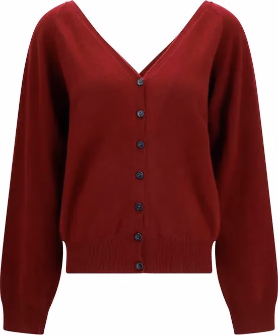 Lisa Yang Bordeaux Cashmere Cardigan