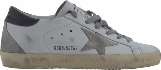 Golden Goose White Goatskin Low Top Sneakers