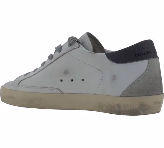 Golden Goose White Goatskin Low Top Sneakers
