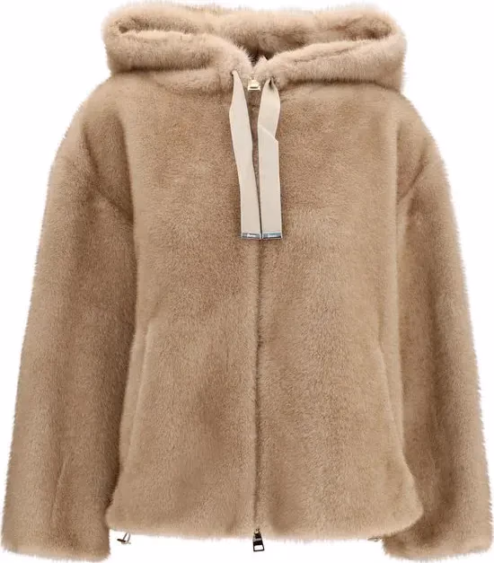 Herno Beige Polyester Full-Length Jacket
