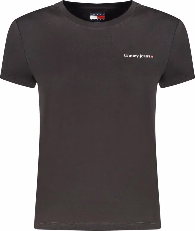 Tommy Hilfiger Black Cotton Womens T-Shirt