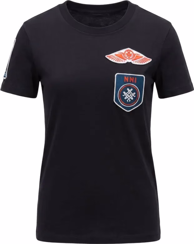 Mr&Mrs Italy Black Cotton Women's T-shirt