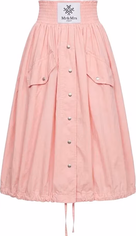 Mr&Mrs Italy Pink Polyester Women Skirt
