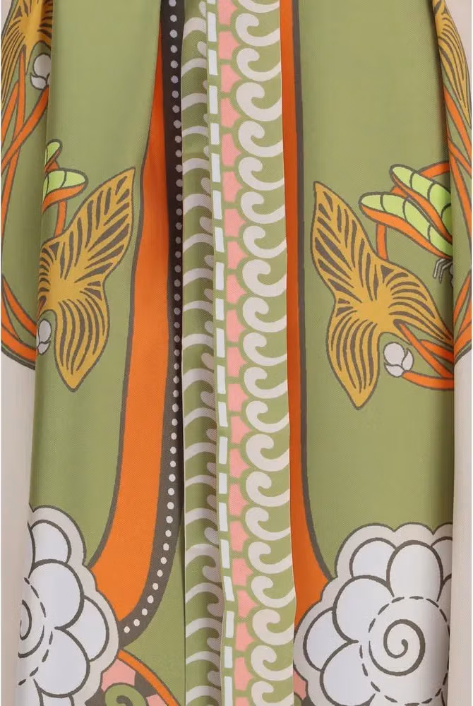 La Double J Multicolor Silk Casual Dress