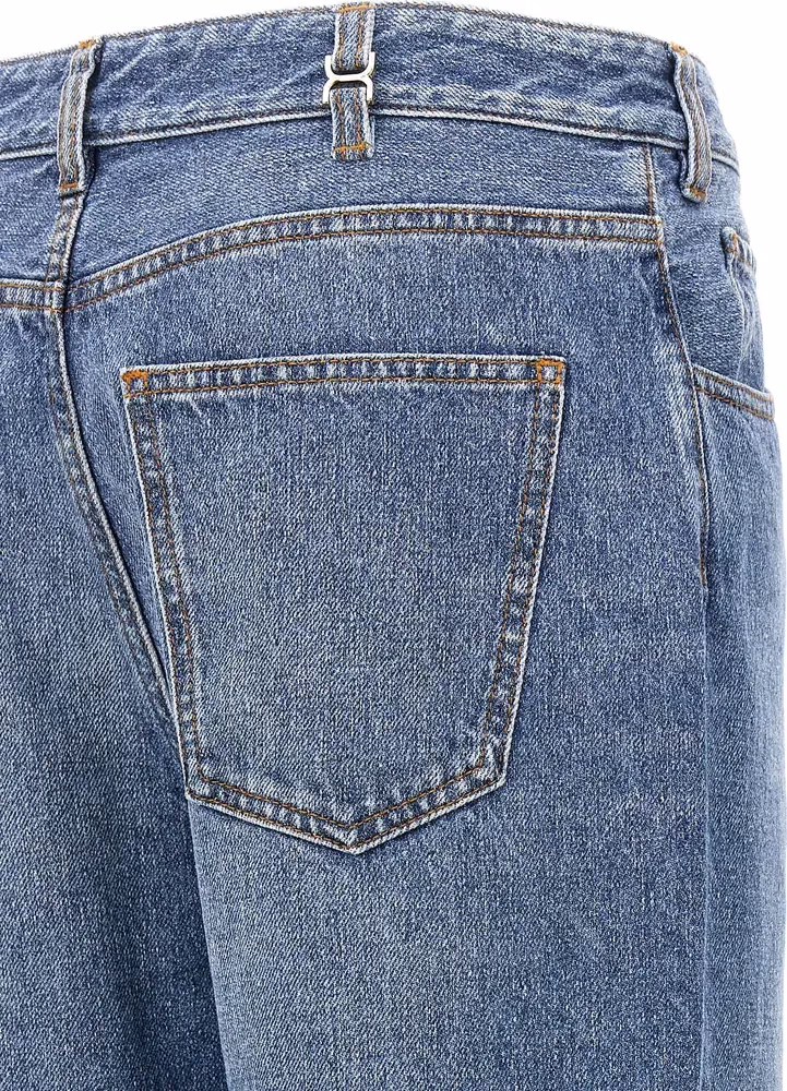 Chloé Blue Cotton High-Waisted Jean