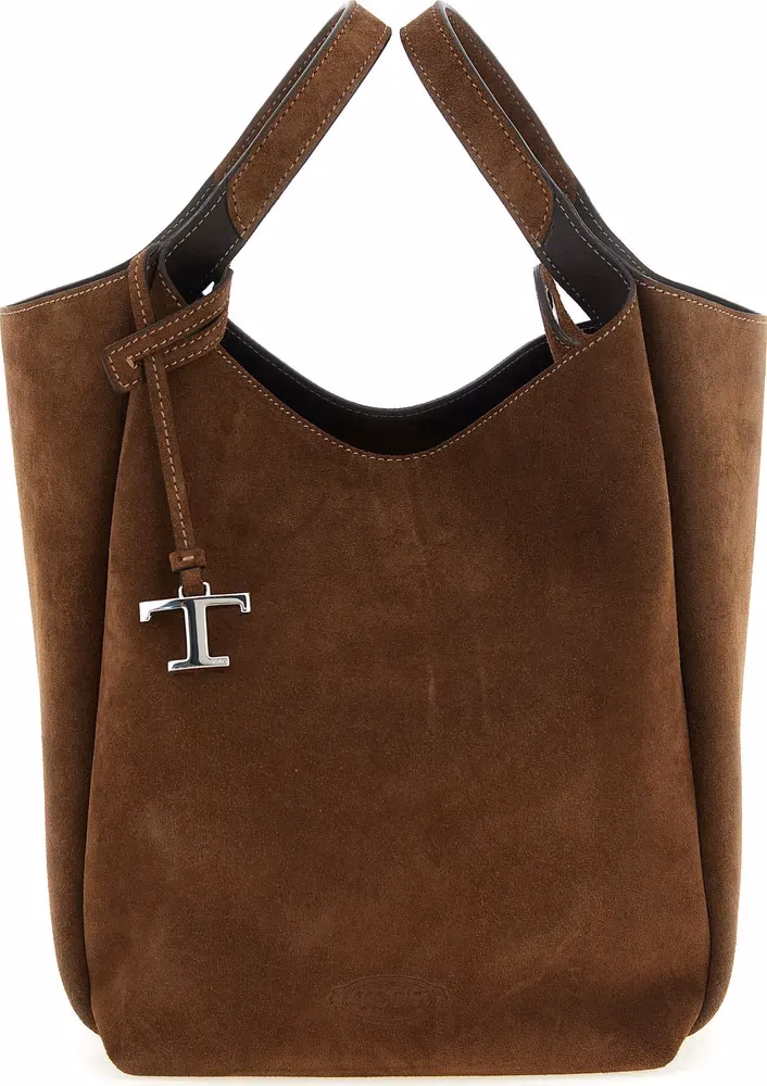 Tod's Brown Calfskin Handbag