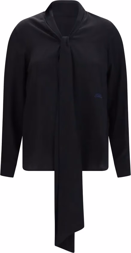 Burberry Black Silk Blouse