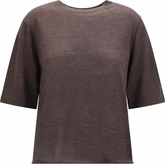 Loulou De Saison Brown Cashmere T-Shirt