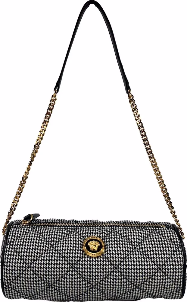 Versace Versace Medusa Quilted Evening Sling Crossbody Bag