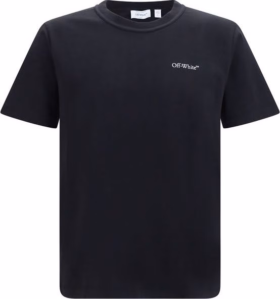 Off-White Black Cotton T-Shirt