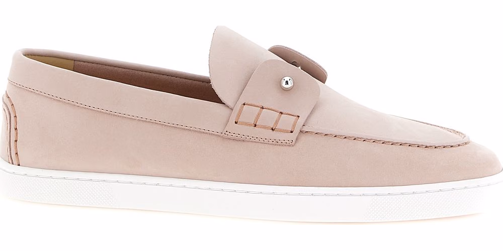 Christian Louboutin Multicolor Calfskin Slip-On Loafers