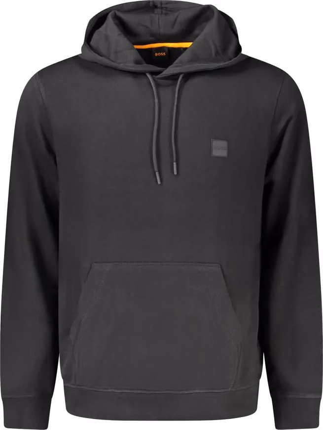 Hugo Boss Black Cotton Men's Hooded Sweatshirt