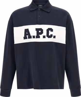 Blue Cotton Polo Shirt