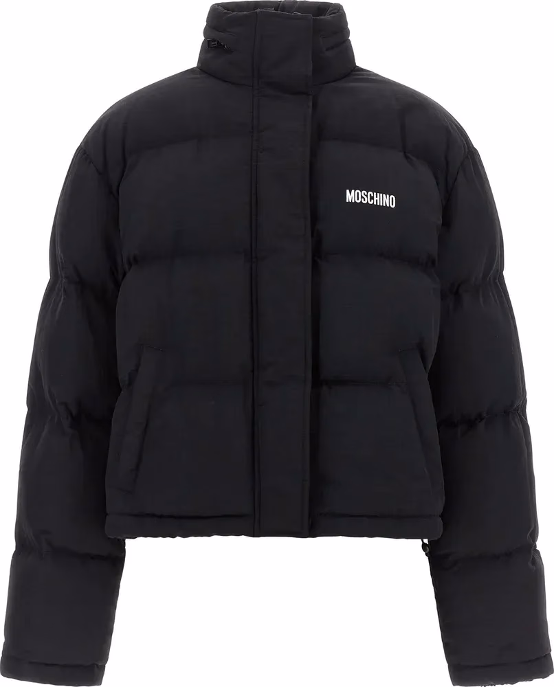 Moschino Black Polyamide Bomber