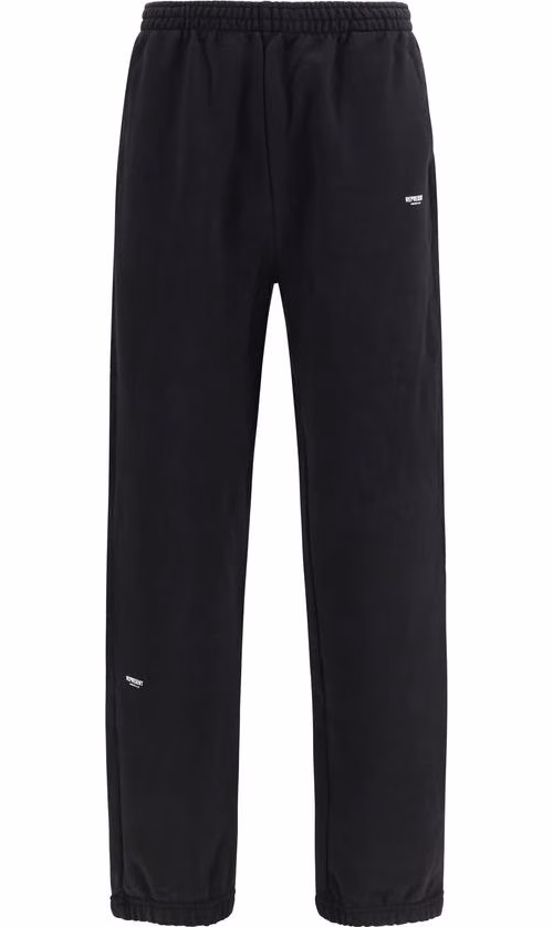 Represent Black Cotton Athletic Pants