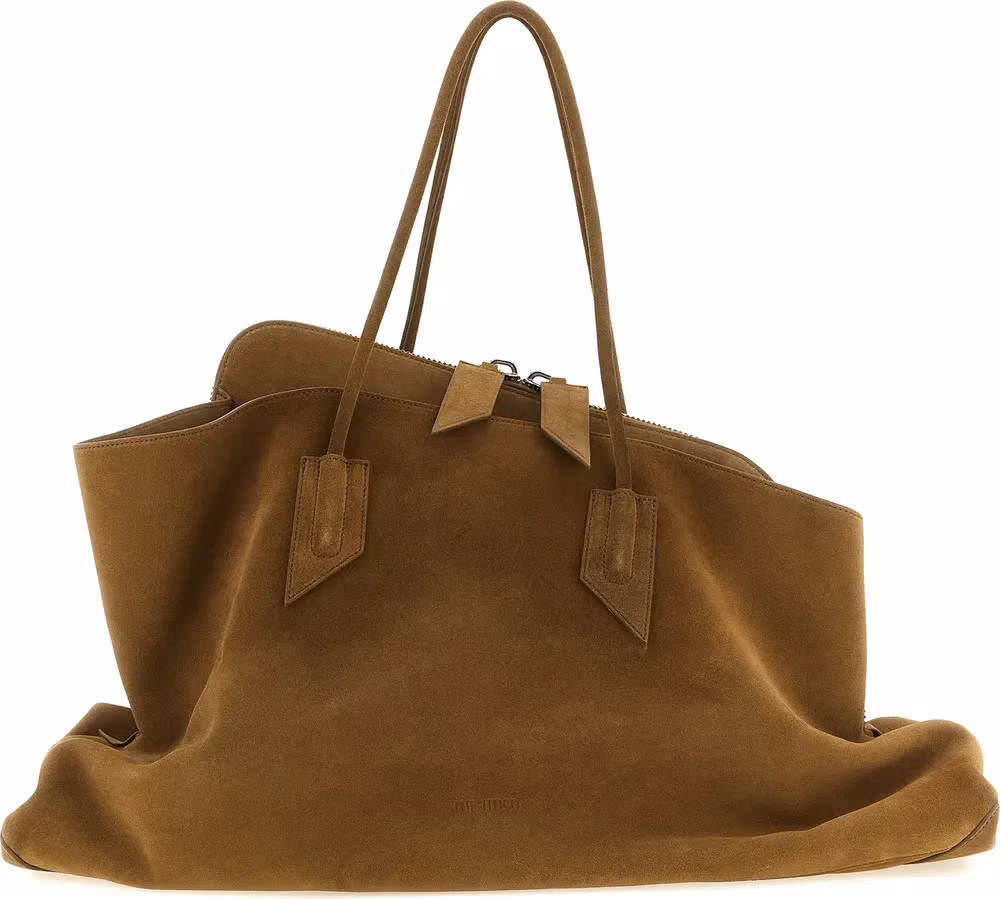 The Attico Brown Calfskin Shoulder Bag