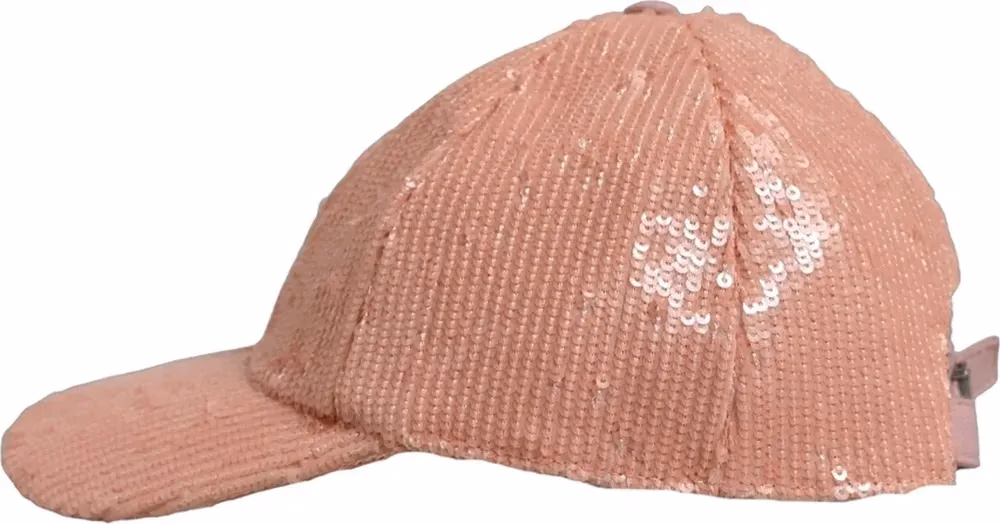 Dolce & Gabbana Men Pink Cotton Sequin Baseball Cap 6 Panels Hat