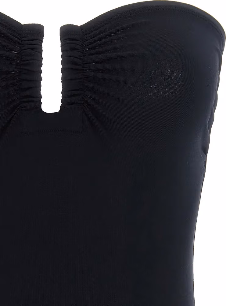 Eres Black Polyamide One-Piece Swimsuit
