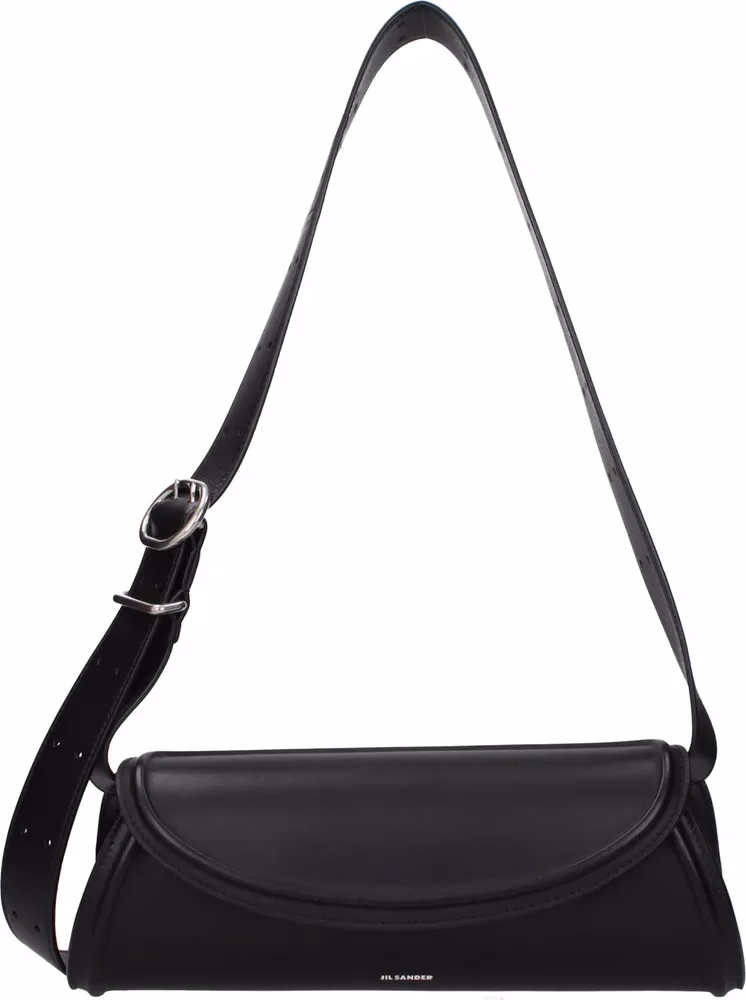 Jil Sander Black Leather Crossbody Bag