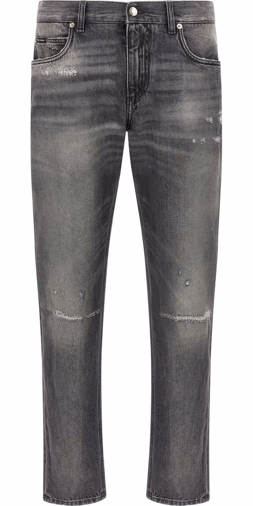 Dolce & Gabbana Gray Cotton Jeans Denim