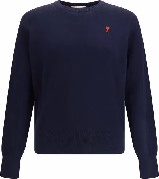 Ami Paris Blue Wool Oves Aries Sweatshirt
