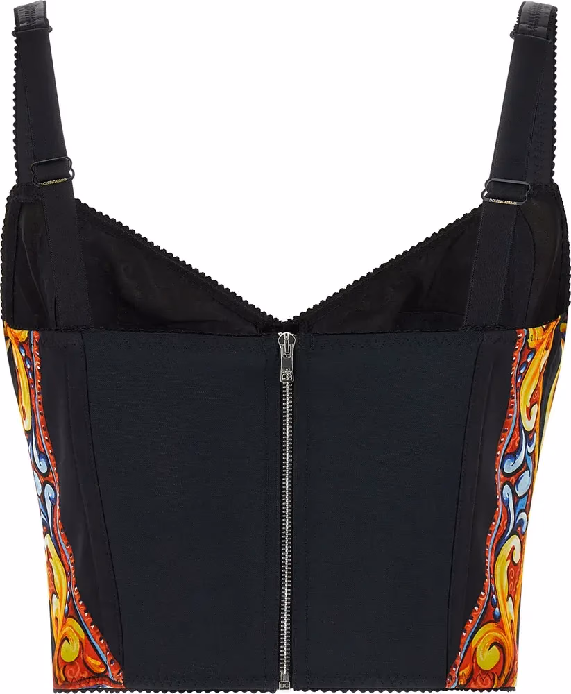 Dolce & Gabbana Multicolor Silk Tank Tops