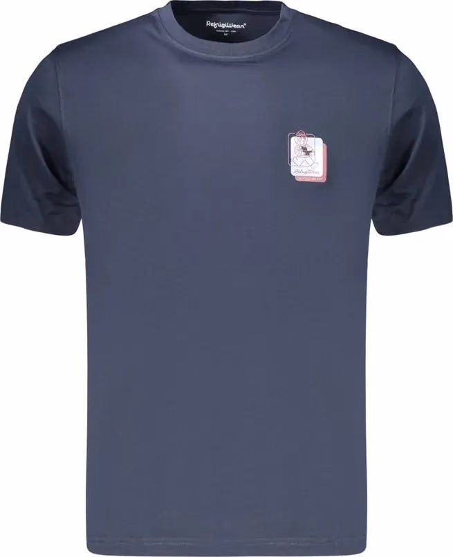 Refrigiwear Blue Cotton Men's T-Shirt