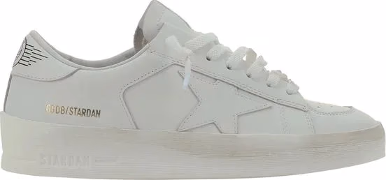 Golden Goose White Goatskin Low Top Sneakers