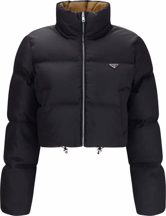 Prada Black Goose Down Full-Length Jacket