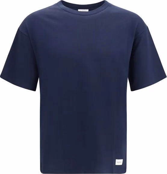 Saint Laurent Blue Cotton T-Shirt