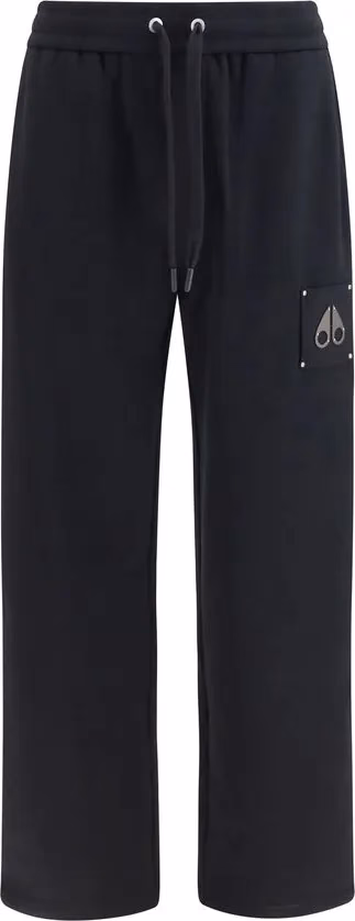 Moose Knuckles Black Cotton Casual Pants
