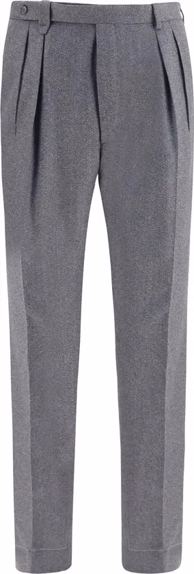 Brioni Gray Wool Oves Aries Casual Pants