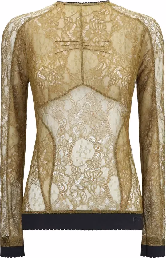 The Attico Bicolor Polyamide Blouse