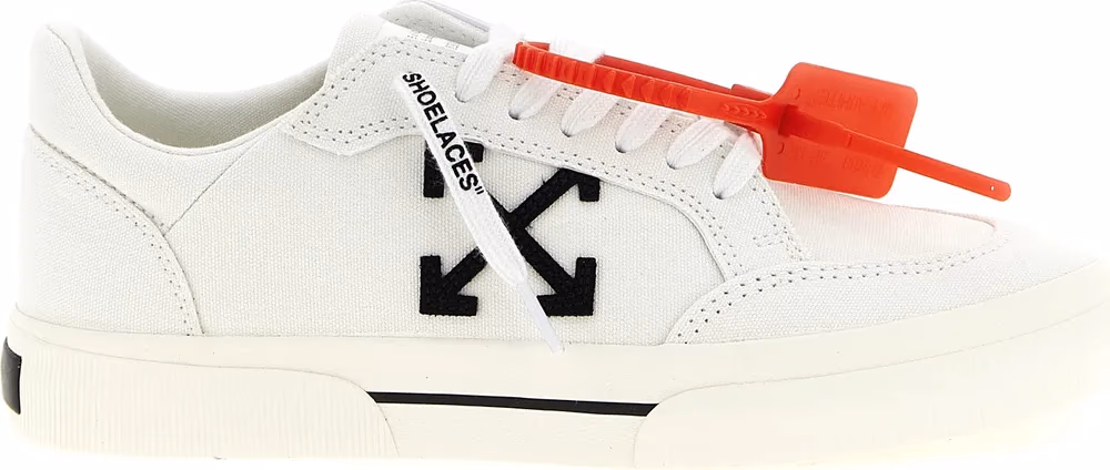 Off-White Bicolor Cotton Low Top Sneakers