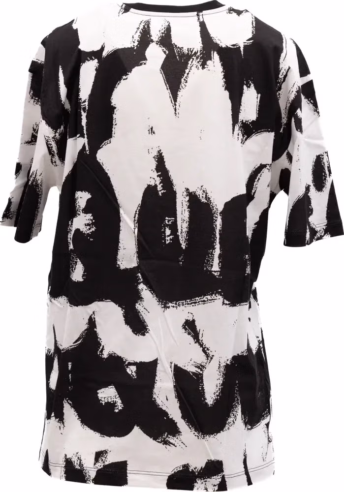 Alexander McQueen Black and White Cotton T-shirt