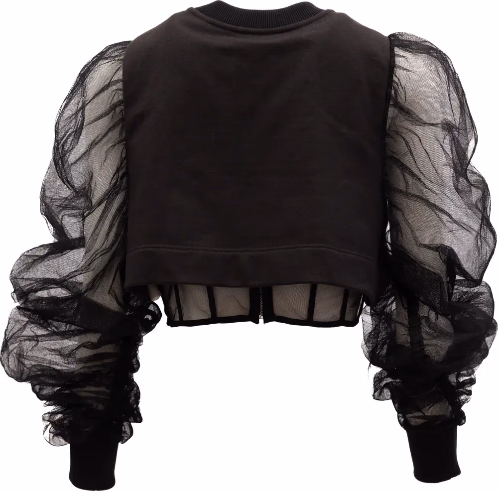 Alexander McQueen Women Cotton Longsleeved croptop