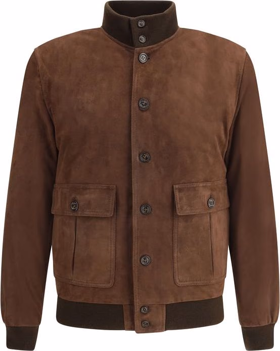 Valstar Brown Calf Leather Bos Taurus Bomber