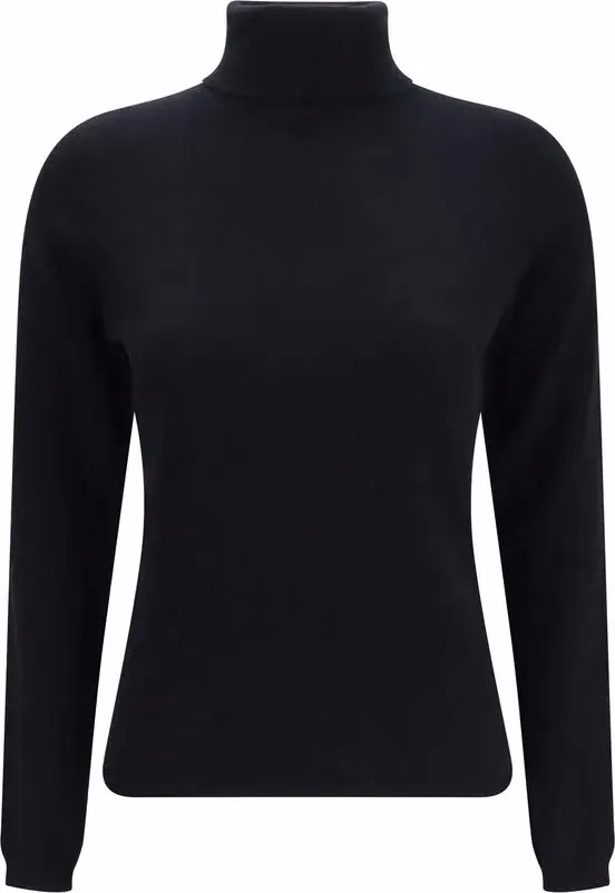 Allude Black Cashmere Turtleneck