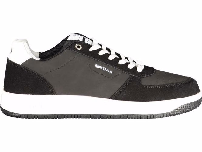 Gas Black Polyurethane Men Sneaker