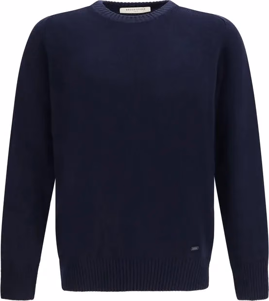 Brooksfield Blue Wool Oves Aries Sweatshirt