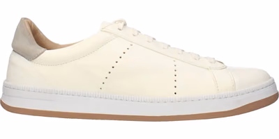 Beige Leather Sneakers