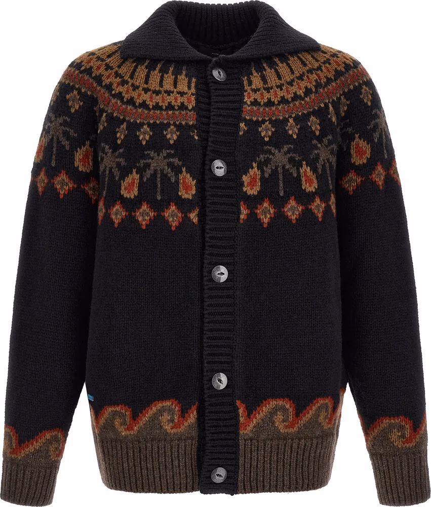 Alanui Black Wool Cardigan