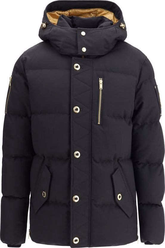 Moose Knuckles Black Cotton Coat